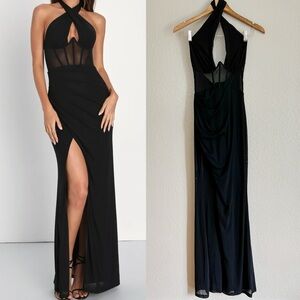 Lulu's Black Maxi Dress